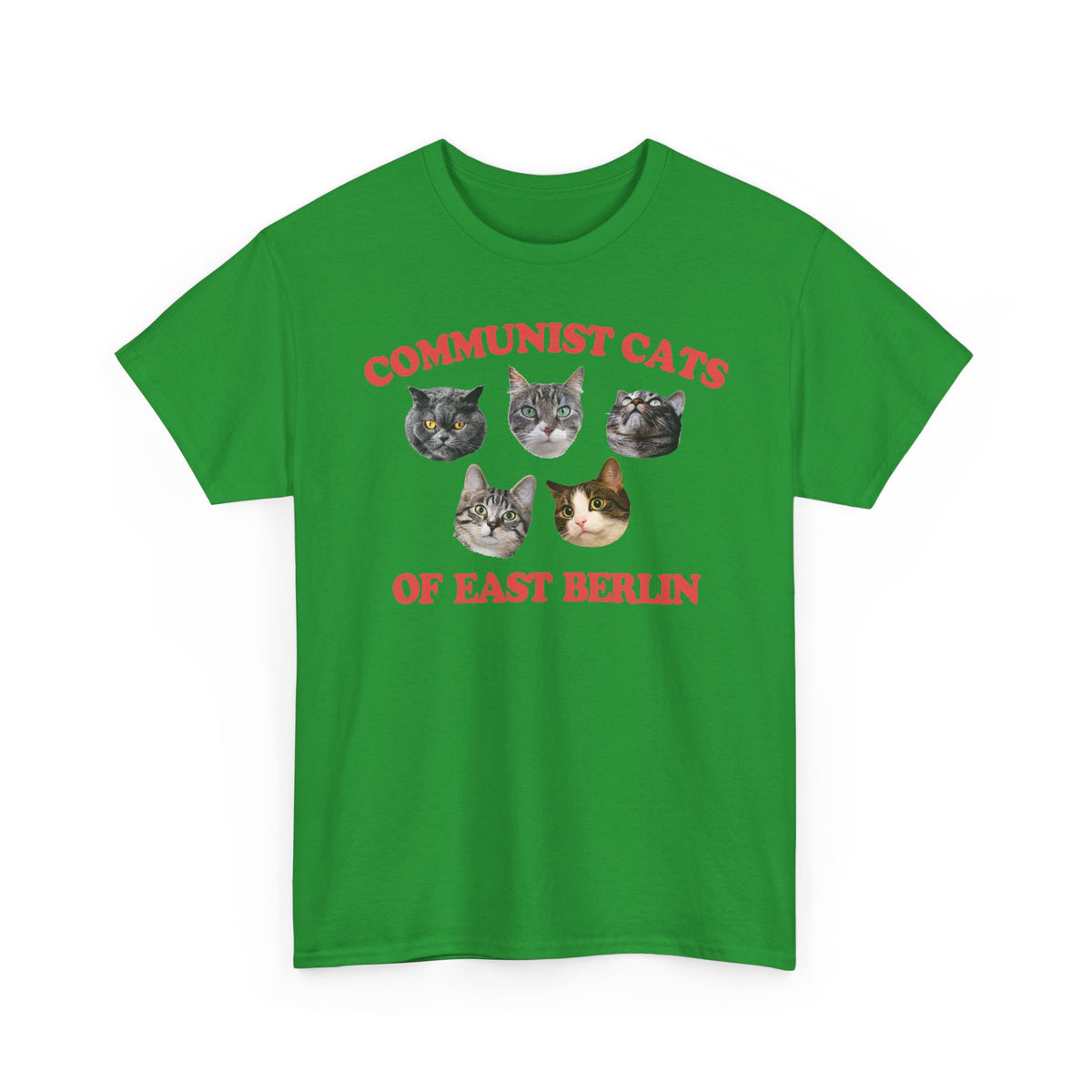 Communist Cats of East Berlin T-Shirt — Retro Socialist Cat Tee