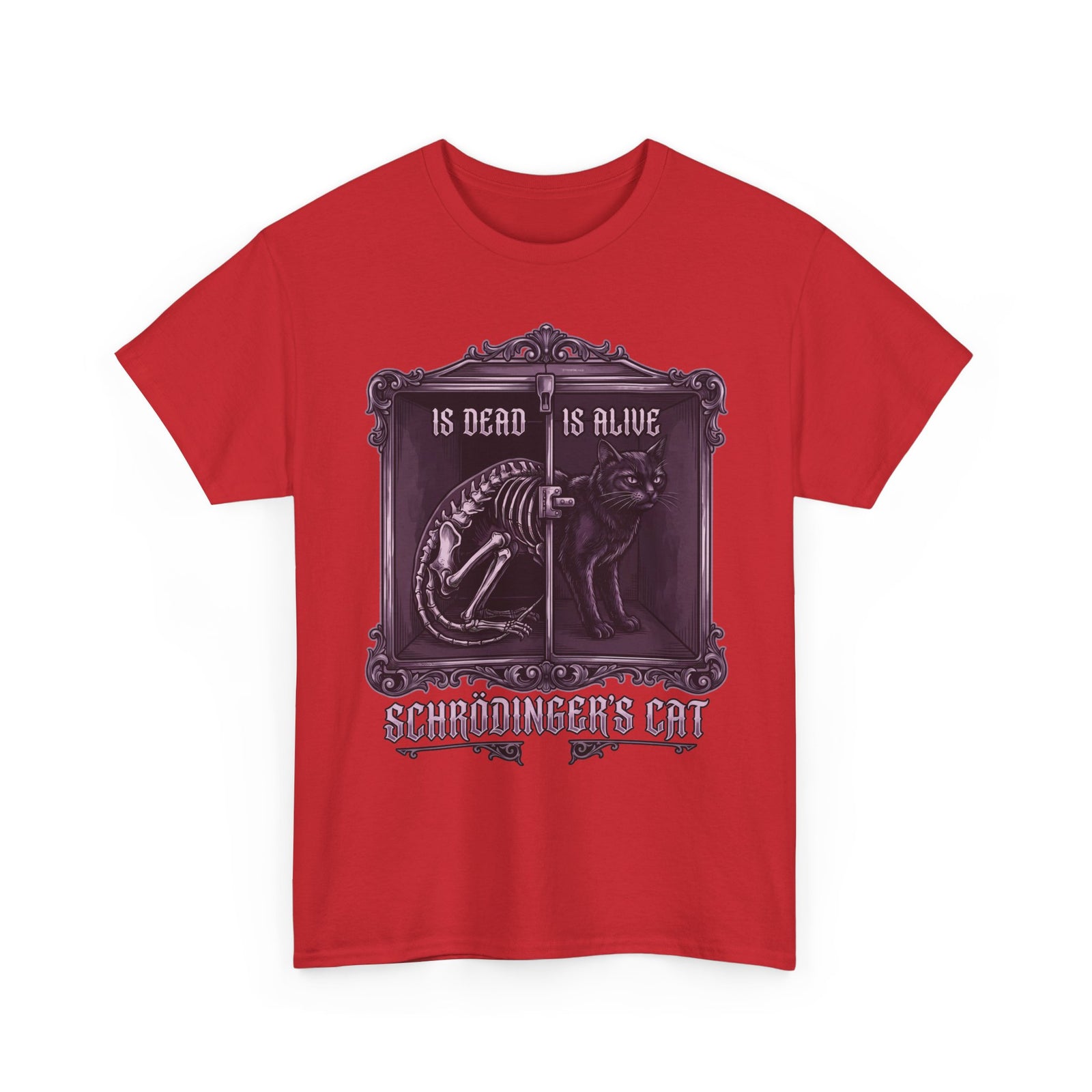 Schrödinger's Cat Is Dead Is Alive T-Shirt — Gothic Science Physics Tee