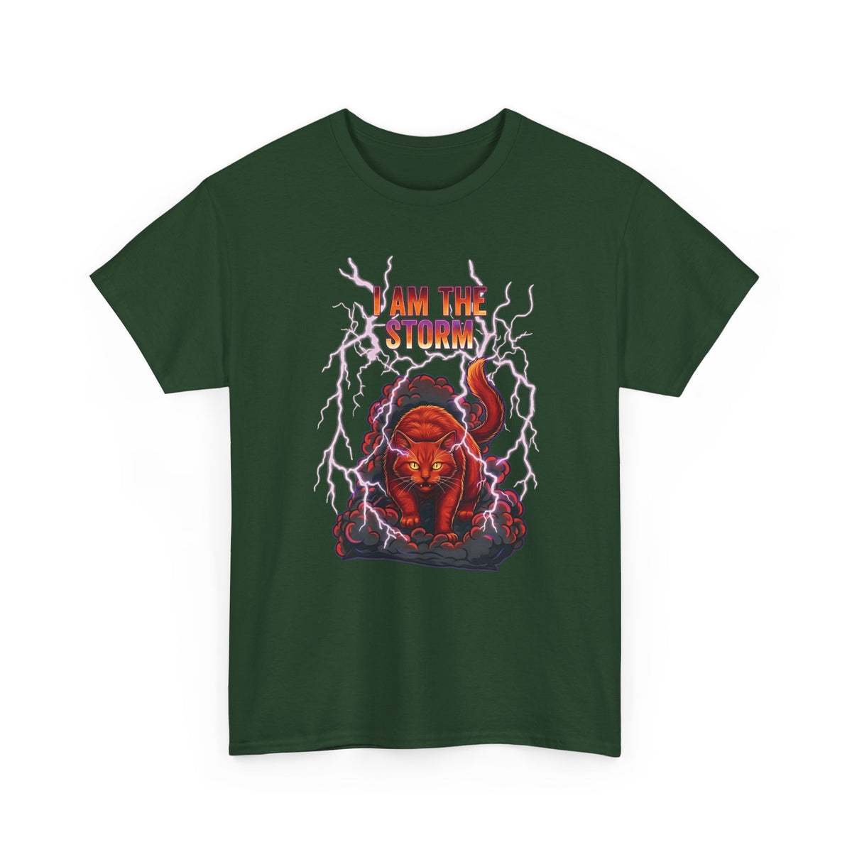 I Am The Storm Cat T-Shirt — Bold Cat Graphic Tee