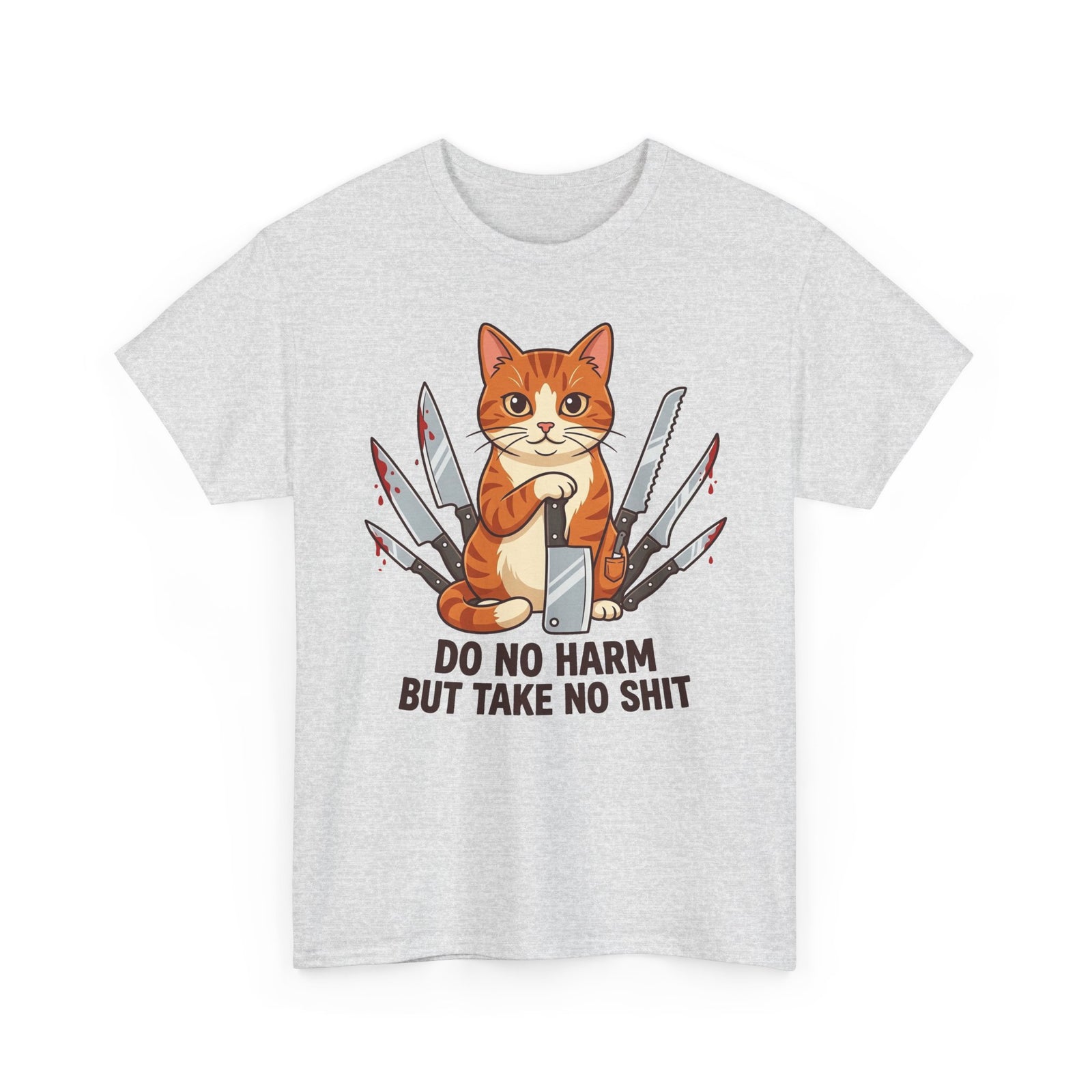 Do No Harm But Take No Shit Cat Knife Design