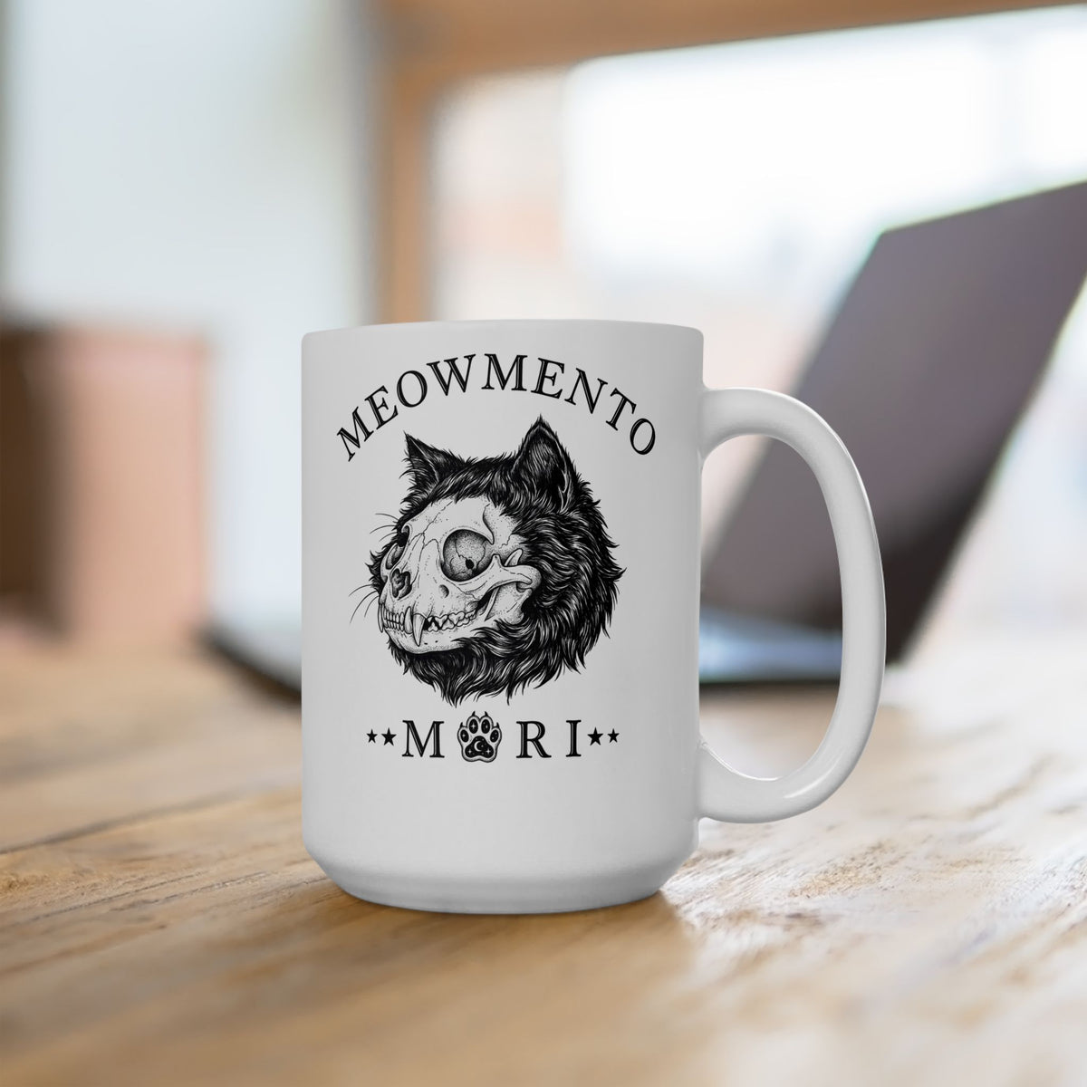 Meowmento Cat Ceramic Mug — Humorous Cat Memorial Mug