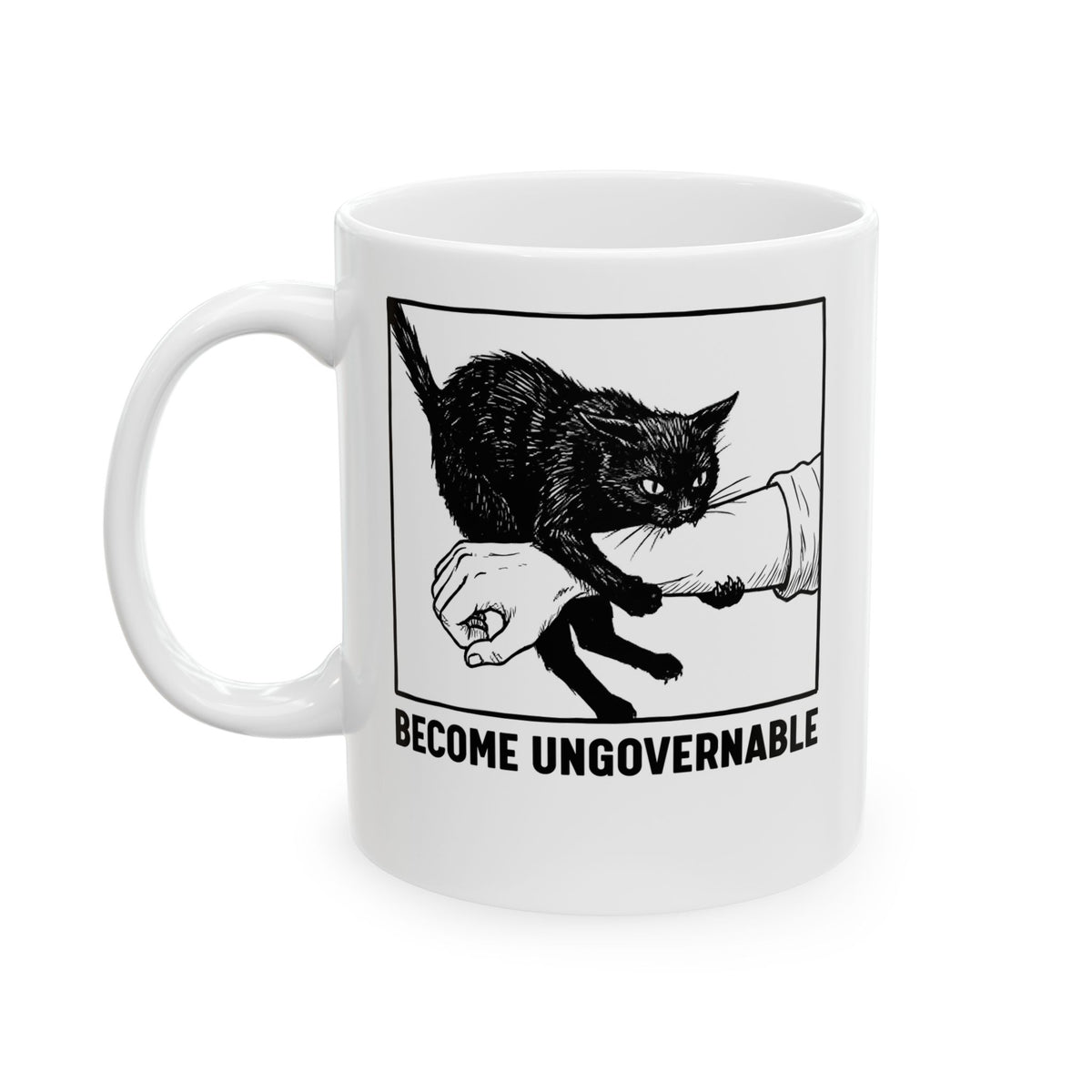Become Ungovernable Cat Ceramic Mug