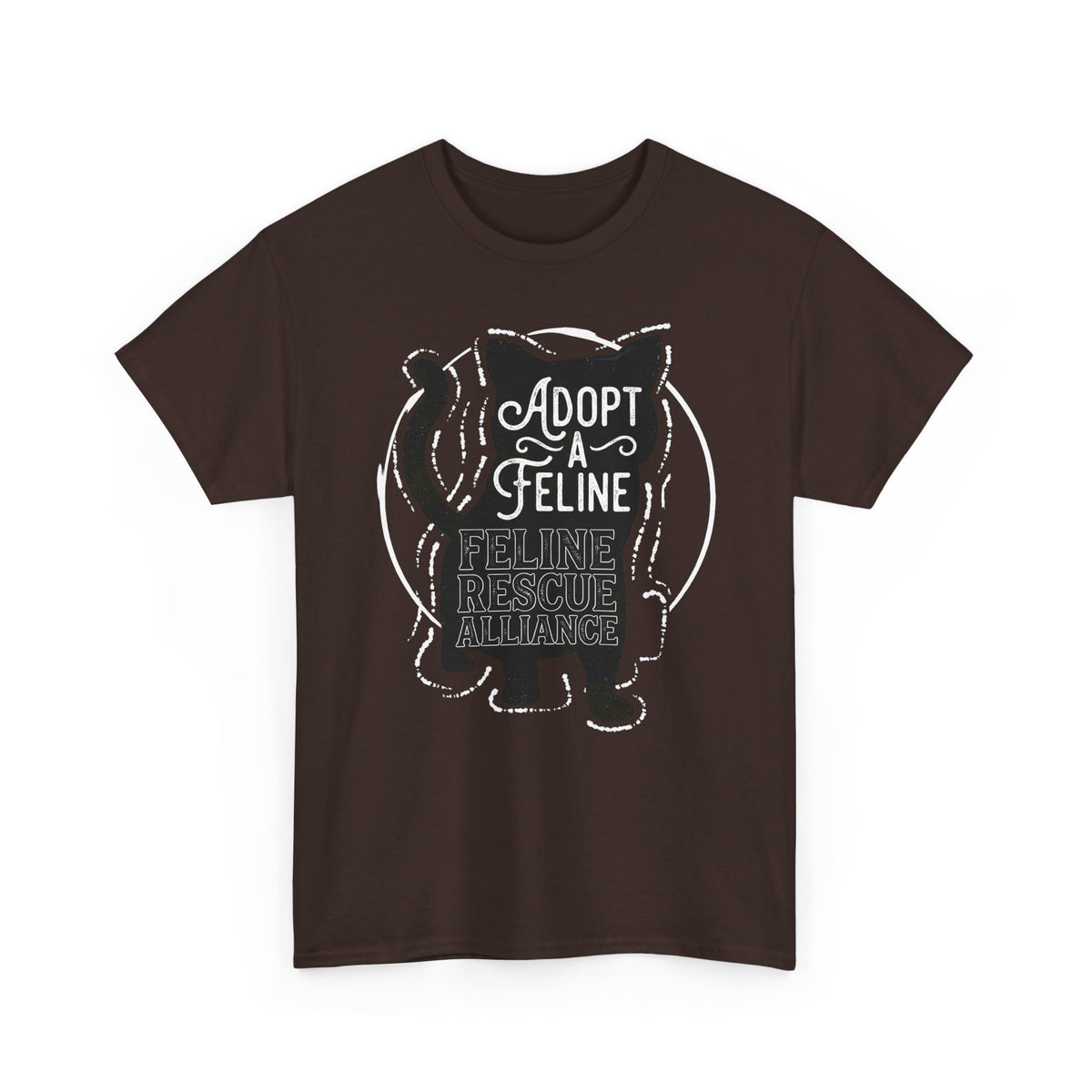Adopt a Feline T-Shirt – Feline Rescue Alliance Cat Shirt, Cat Lover Graphic Tee