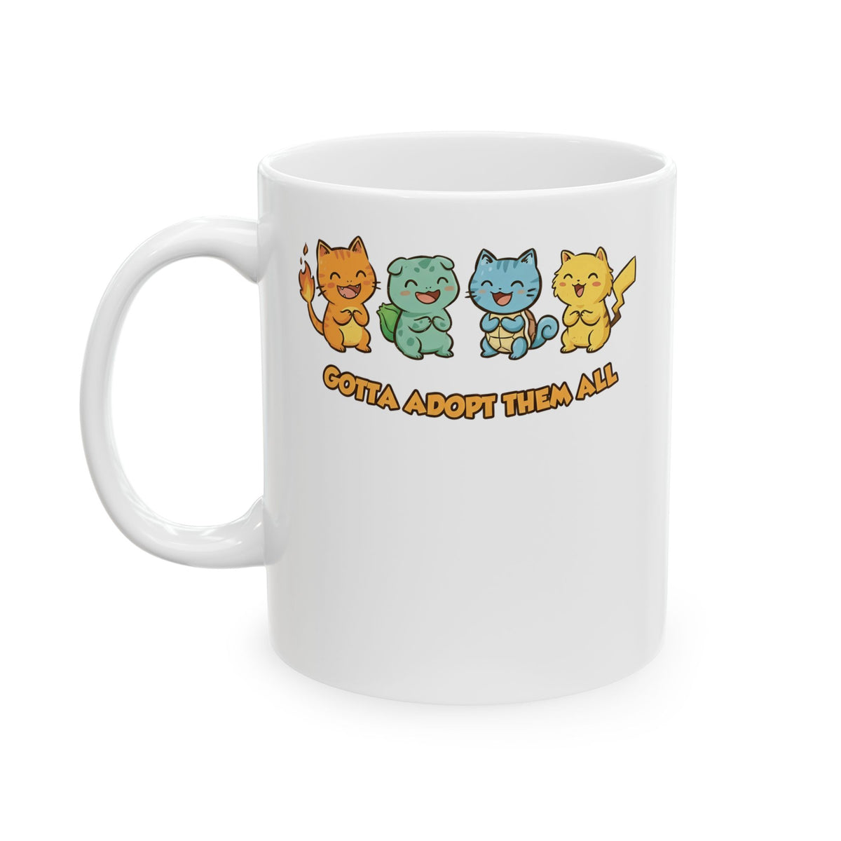 Gotta Adopt Them All Cat Ceramic Mug