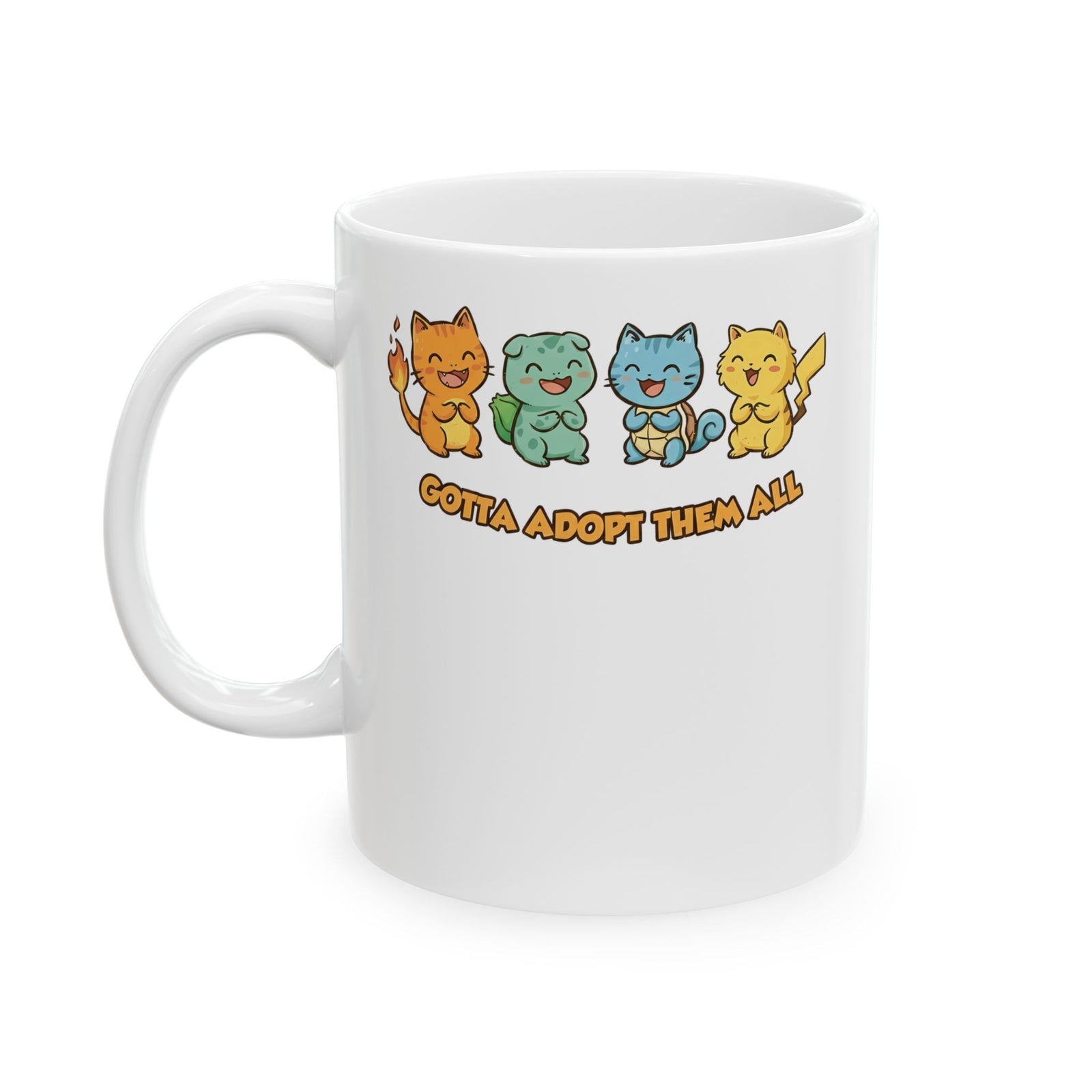 Gotta Adopt Them All Cat Ceramic Mug