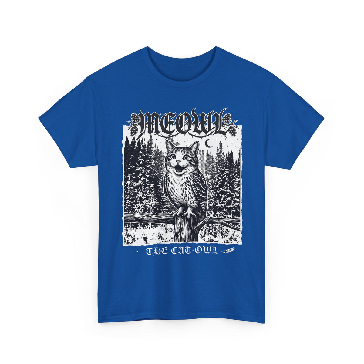 Funny "Meowl the Cat Owl" T‑Shirt