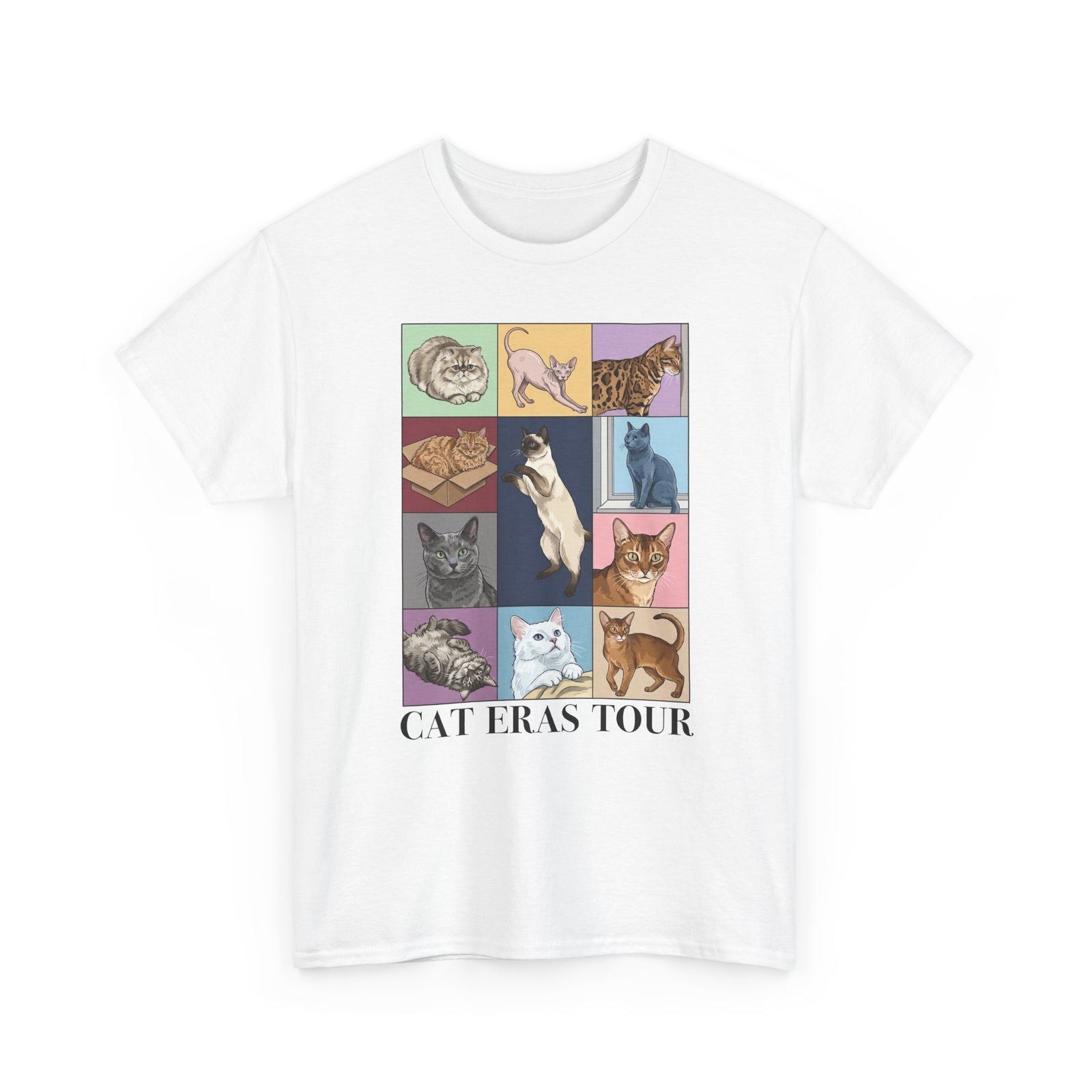 Cat Eras Tour T-Shirt — Retro Band Tee for Cat Lovers