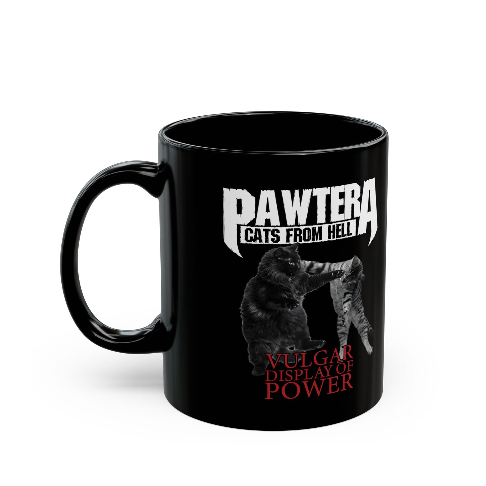 Pawtera Cats From Hell Black Mug