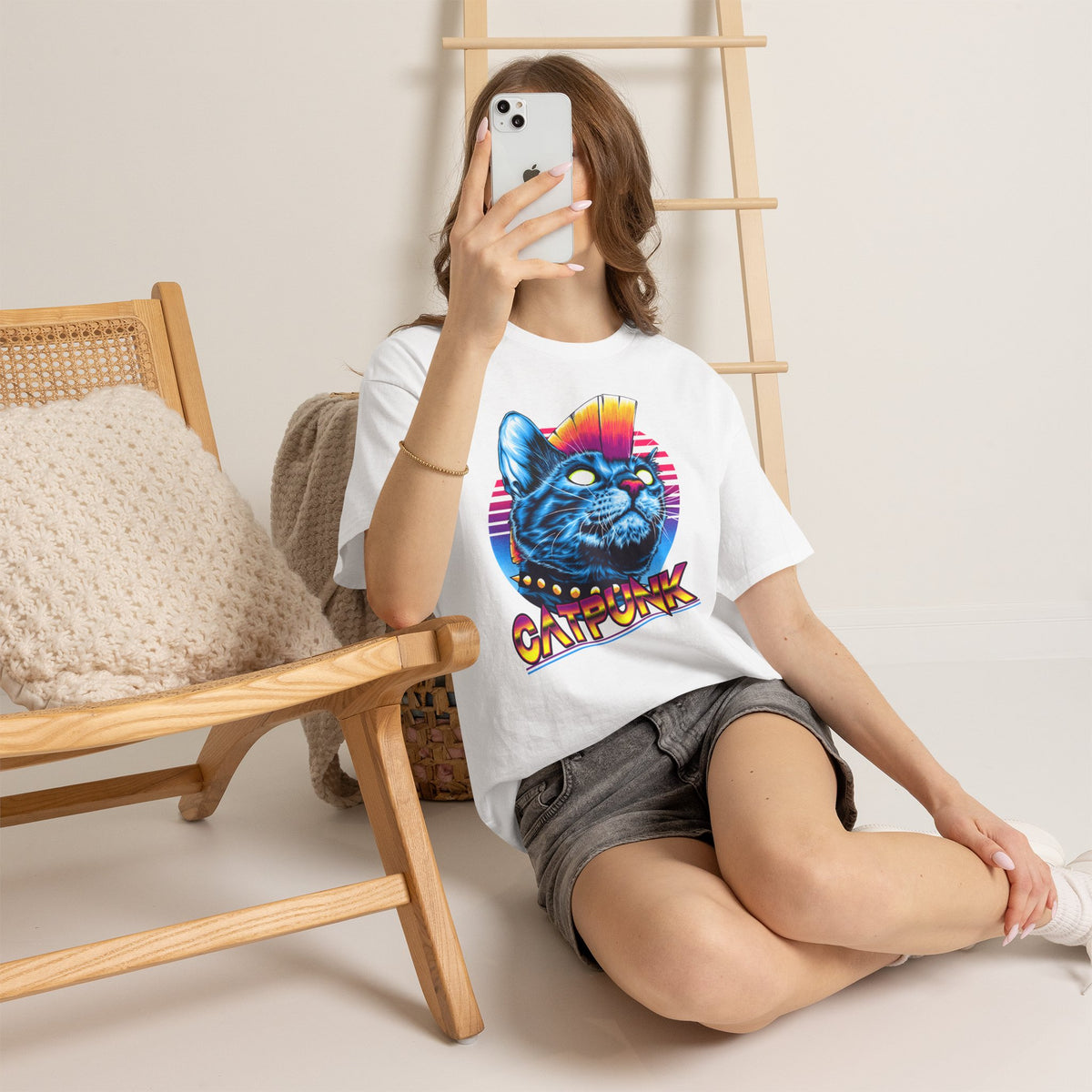 Cat Punk T-Shirt — Punk Rock Cat Graphic Tee
