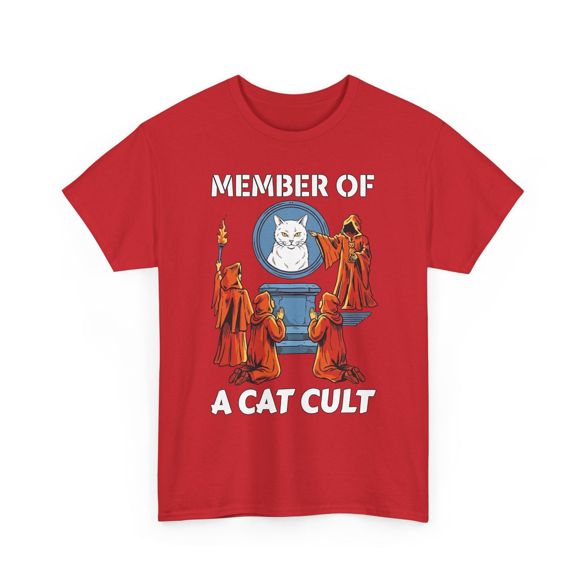 Member of a Cat Cult T-Shirt — Funny Cat Lover Tee