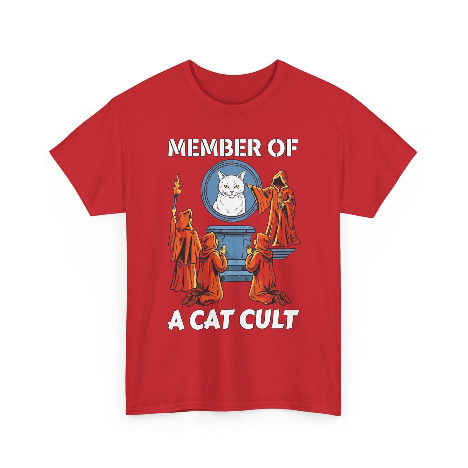 Member of a Cat Cult T-Shirt — Funny Cat Lover Tee