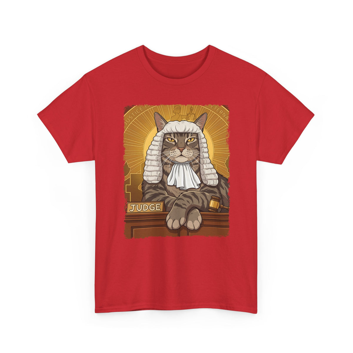 Cat Judge T-Shirt  Funny Cat Lawyer / Judge Graphic Tee