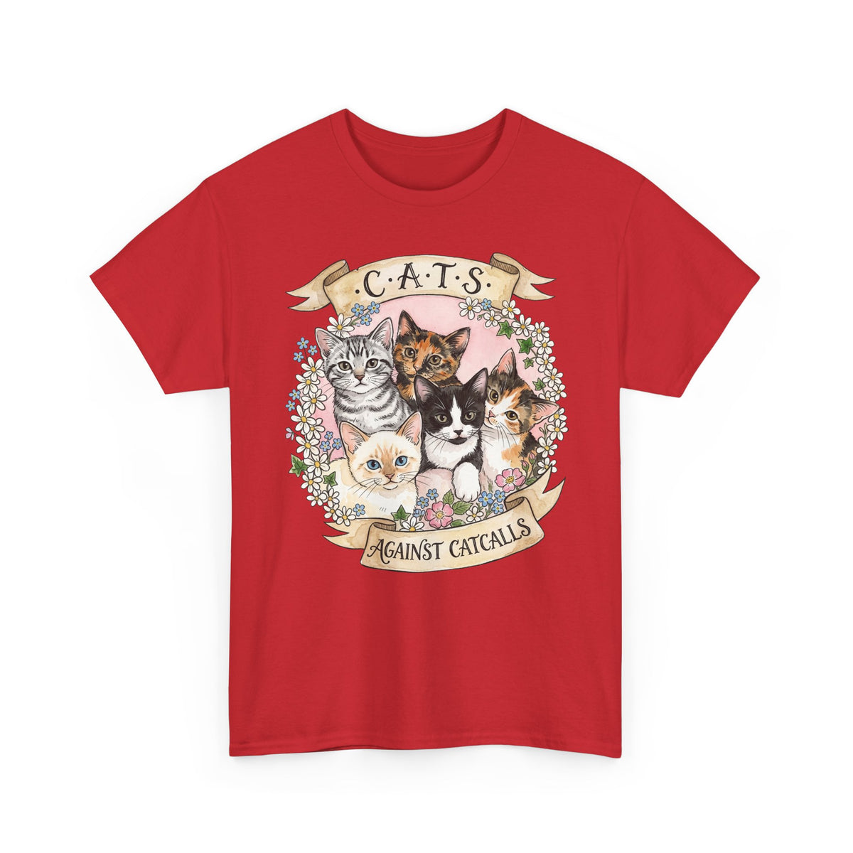 Cat Against Catcalls T-Shirt — Feminist Anti-Harassment Tee
