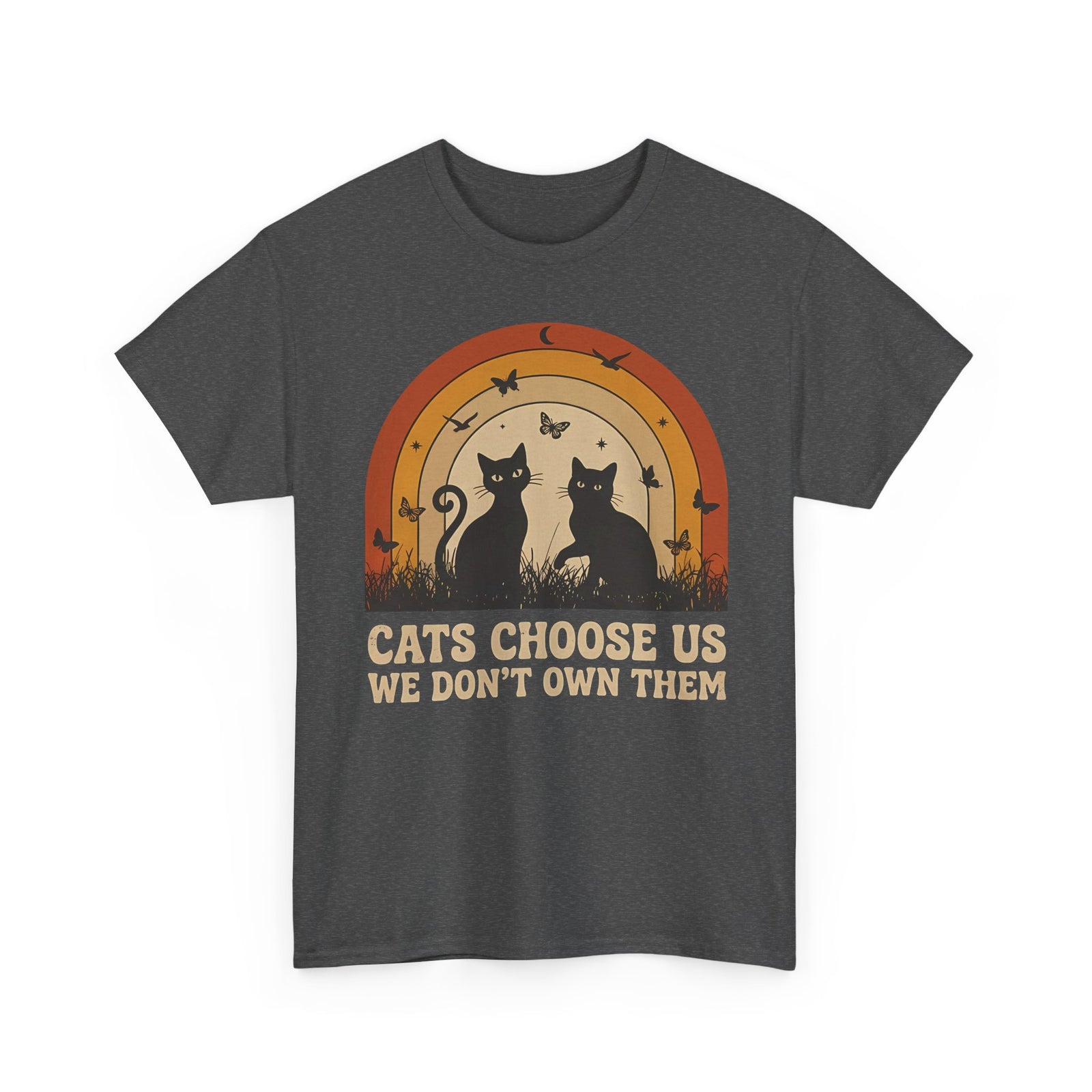 Cats Choose Us Tee — "Cats Choose Us, We Don't Own Them" Cat Lover T‑Shirt