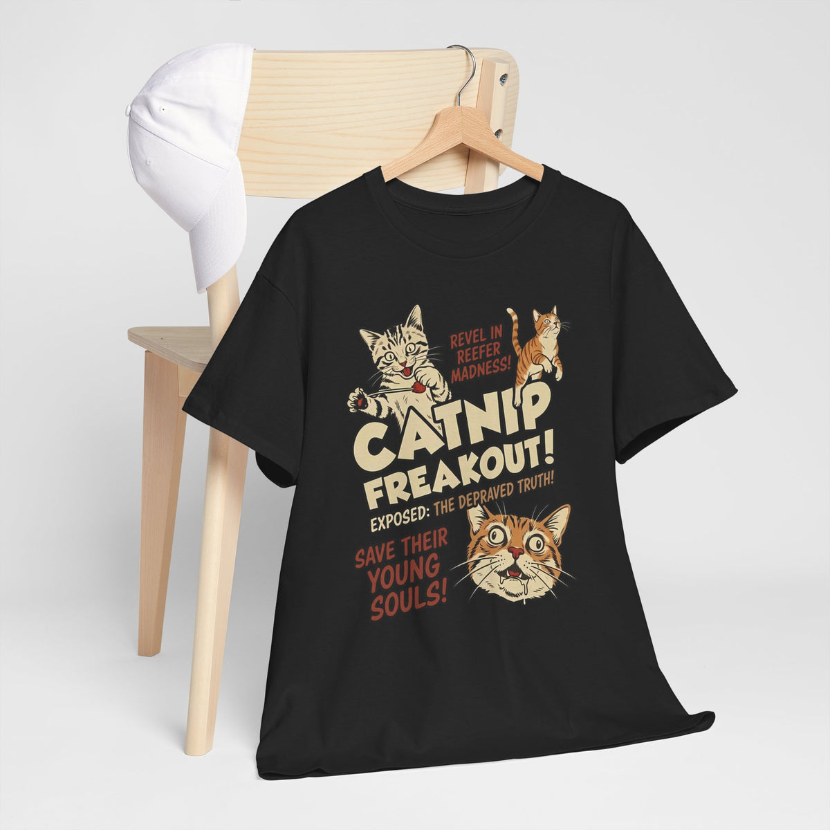 Catnip Freakout T-Shirt — Funny Cat Lover Tee