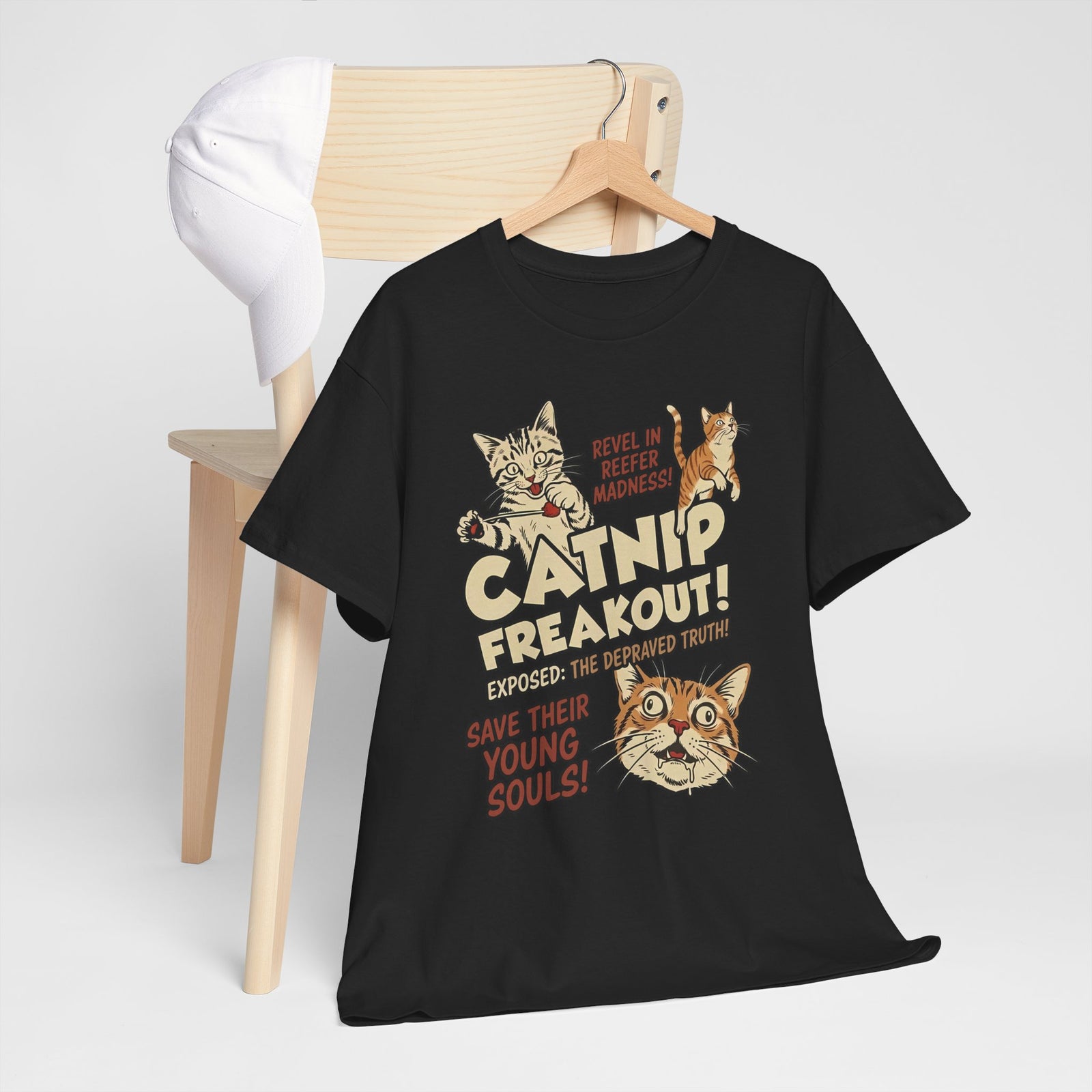 Catnip Freakout T-Shirt — Funny Cat Lover Tee