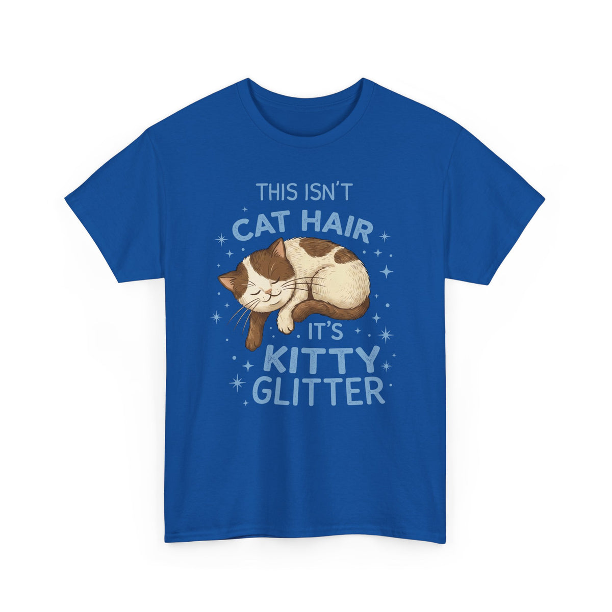 Kitty Glitter T-Shirt — "This Isn't Cat Hair" Cat Lover Tee