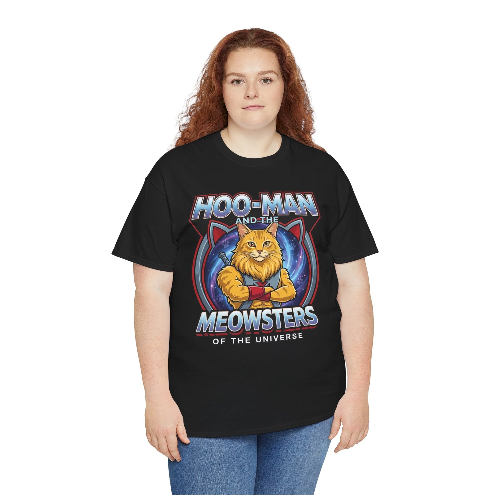 Hoo-Man and the Meowsters of the Universe T-Shirt