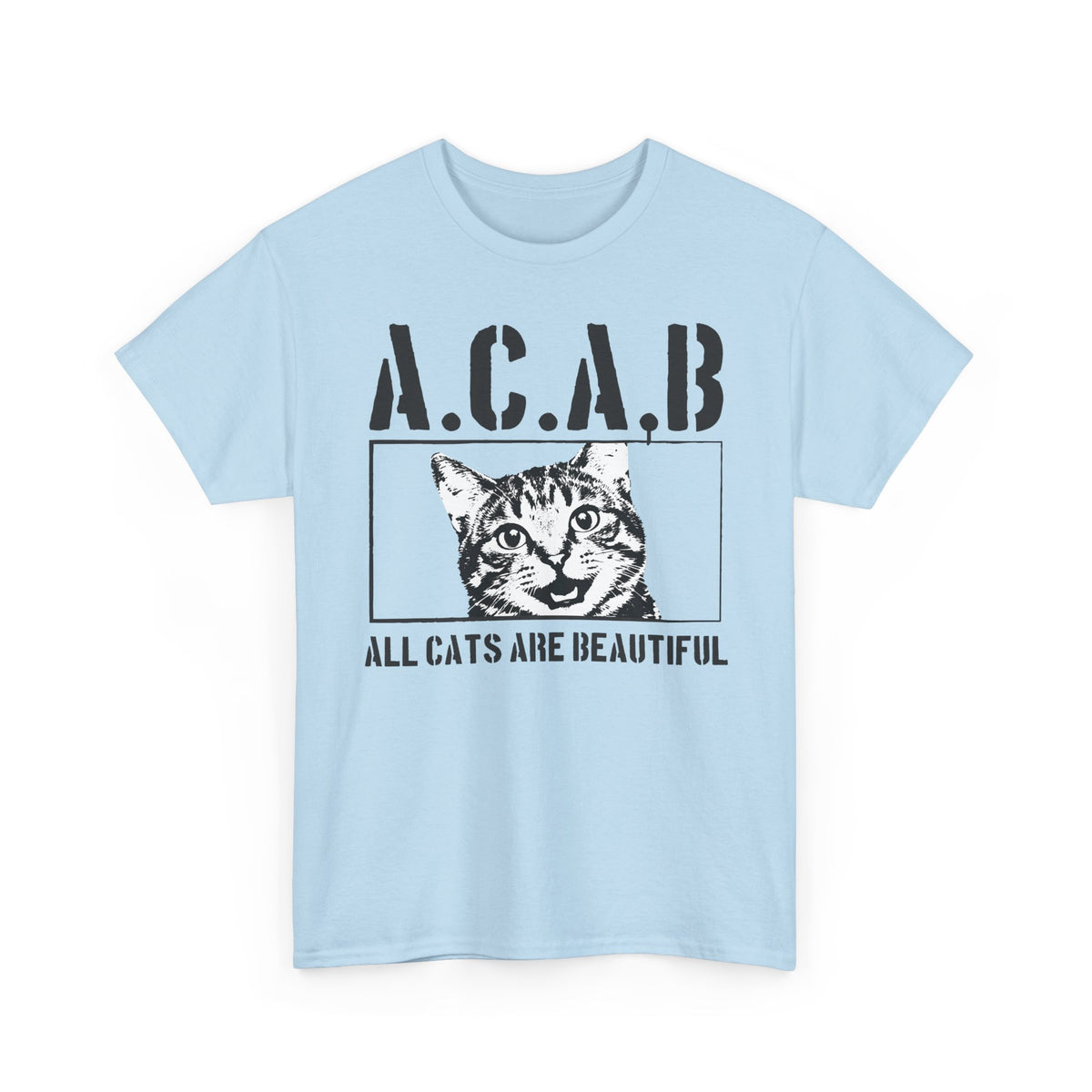 ACAB “All Cats Are Beautiful” T-Shirt — Cute Cat Lover Graphic Tee