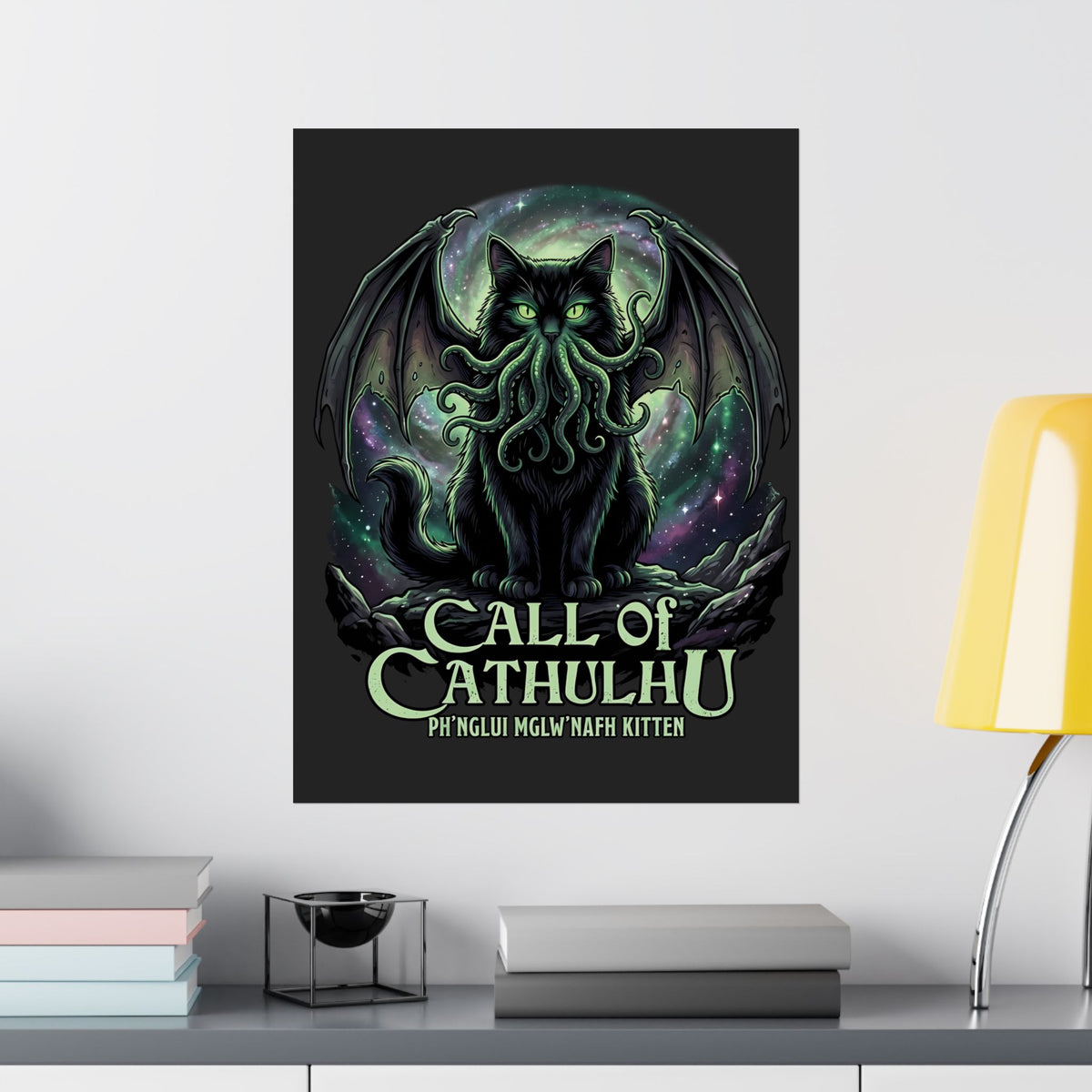 Cathulhu Poster — Cute Cthulhu Cat Graphic Poster