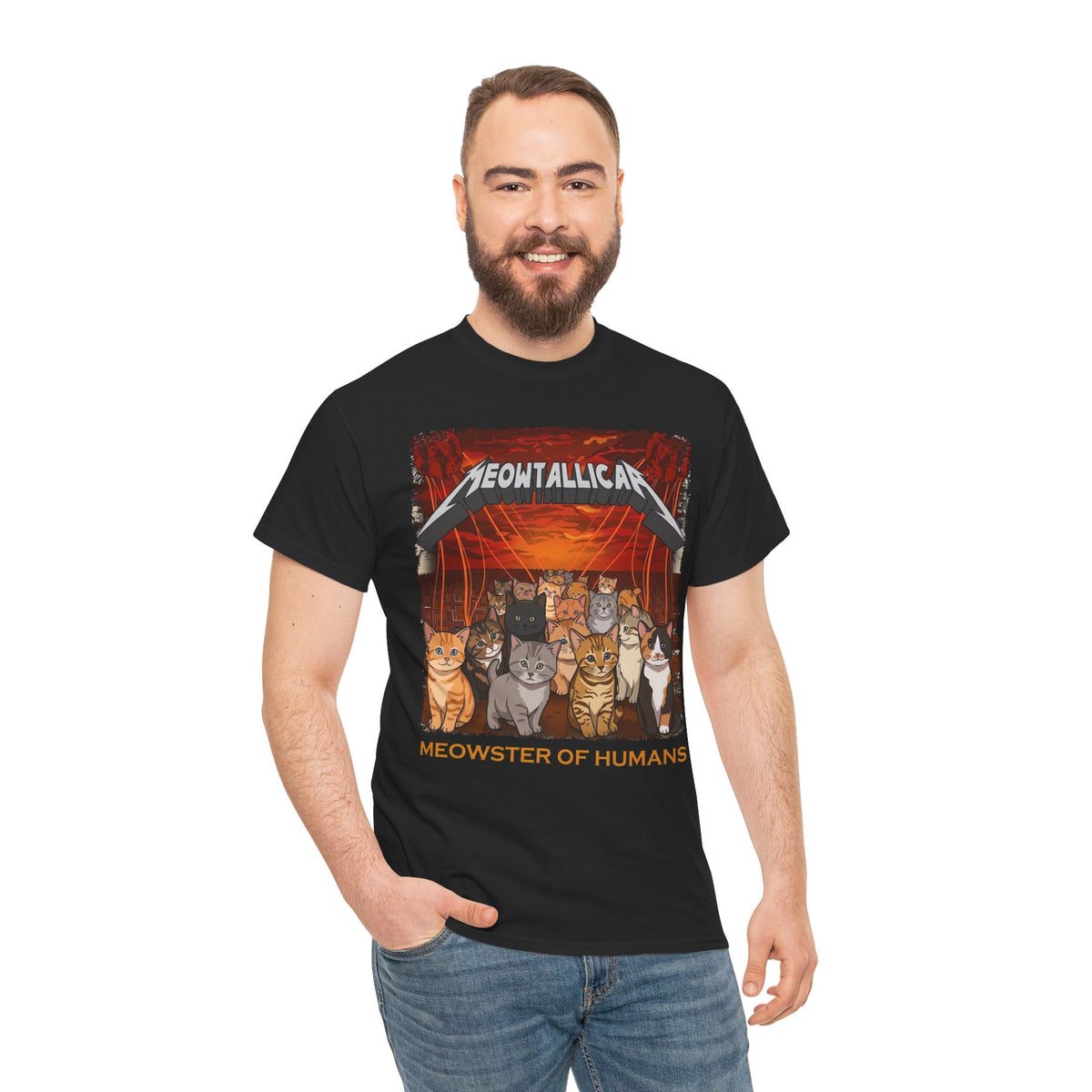 Meowster of Humans Cat T-Shirt