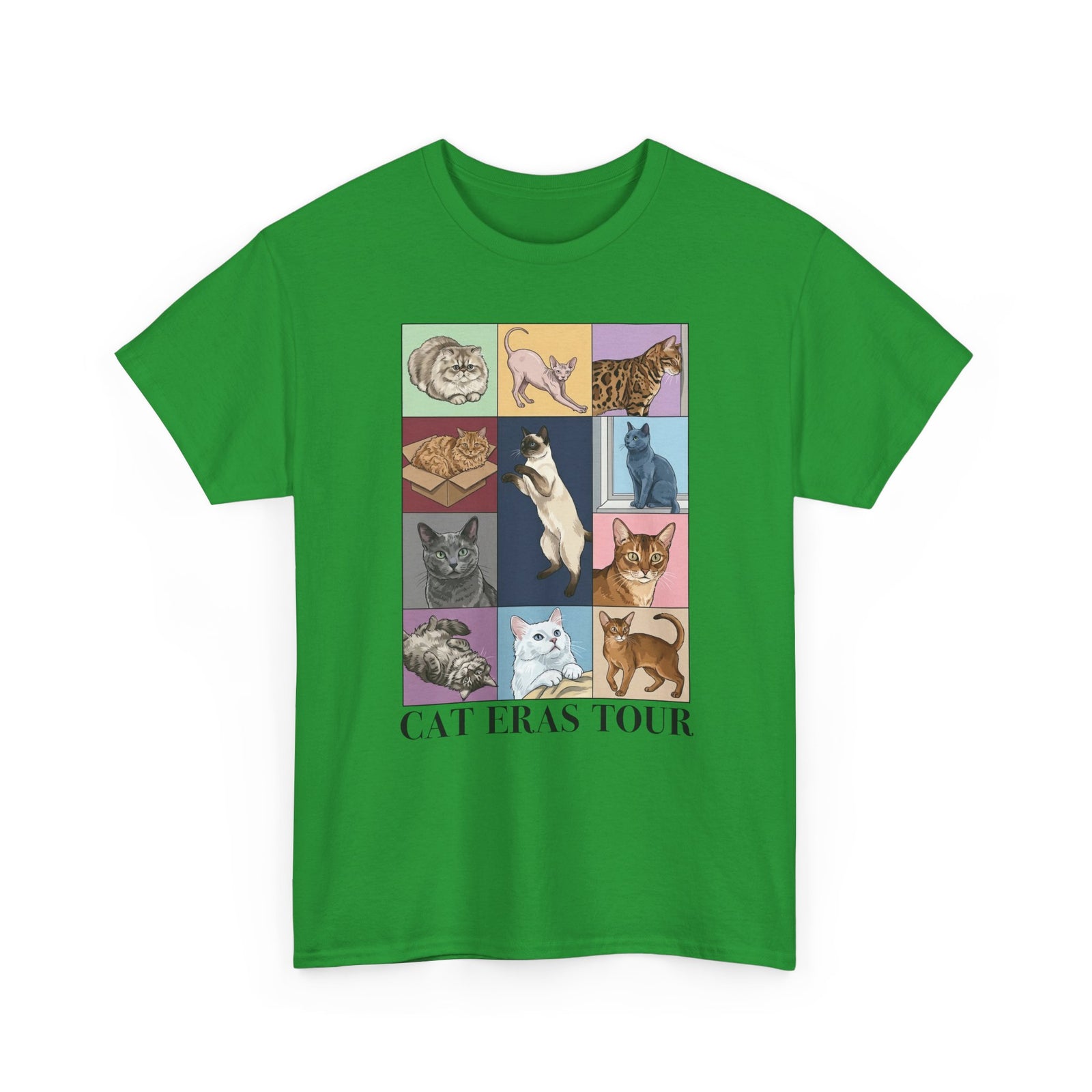 Cat Eras Tour T-Shirt — Retro Band Tee for Cat Lovers