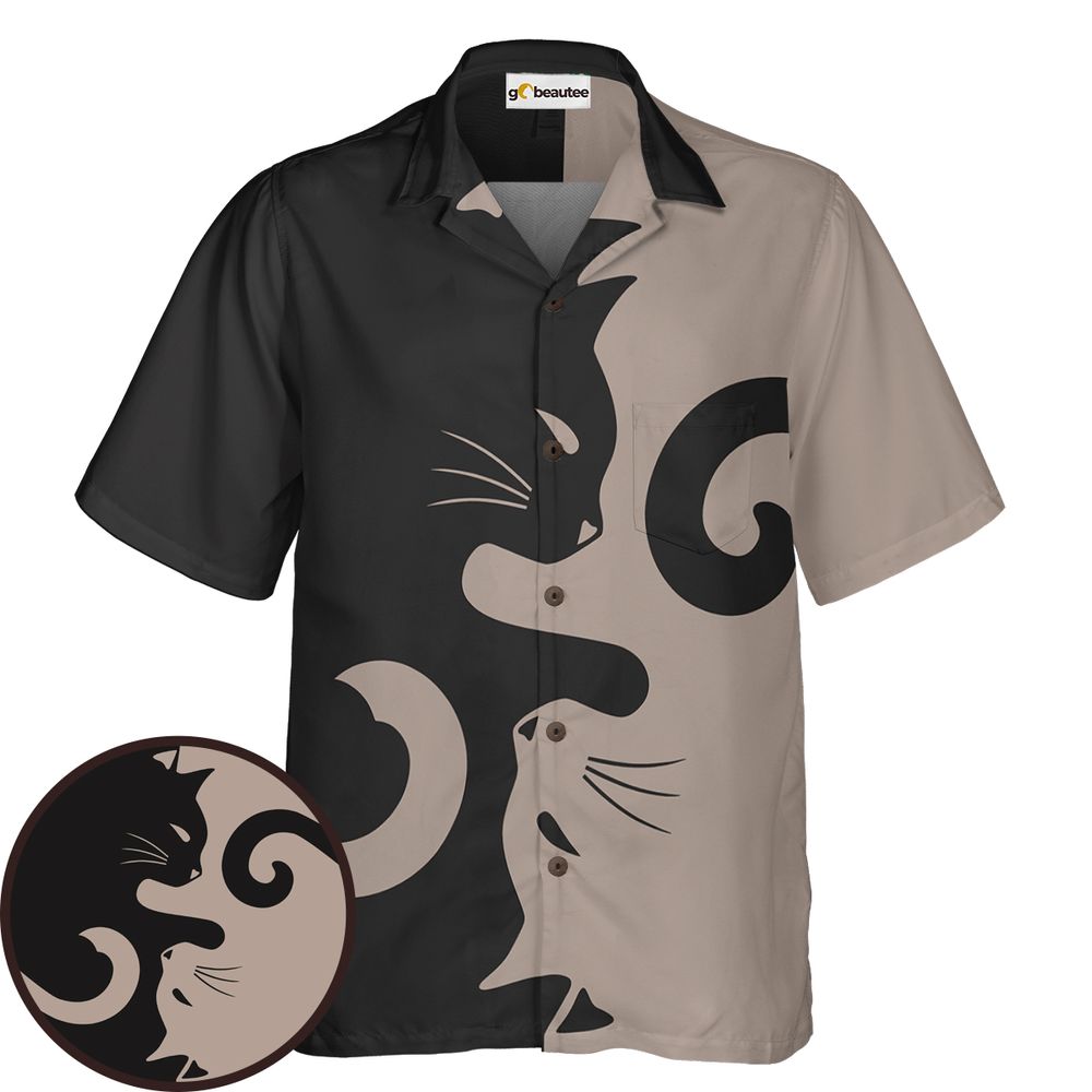 Lavender Spooky Halloween Cat Magic Hawaiian Shirt -  - 1
