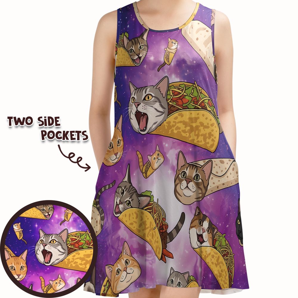 Cattaco Sleeveless Dress -  - 1