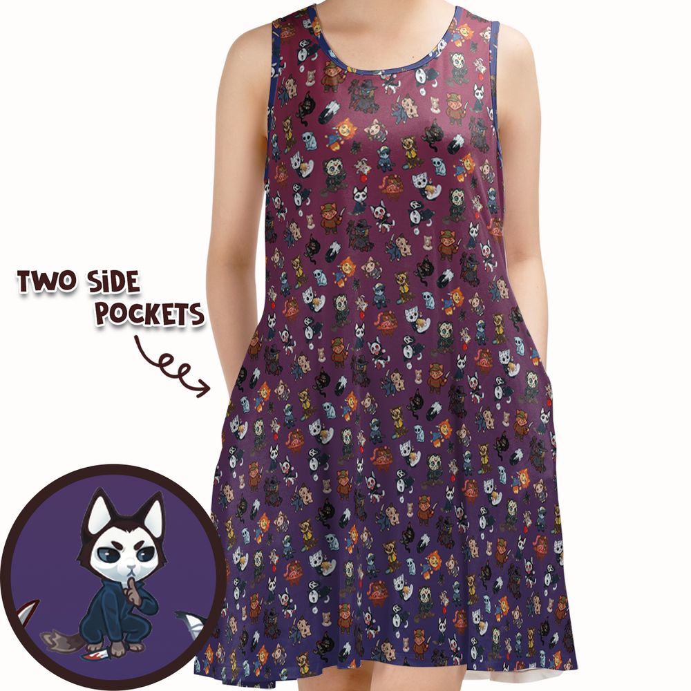 Witchy Skulls & Pumpkins Purple -  - 1
