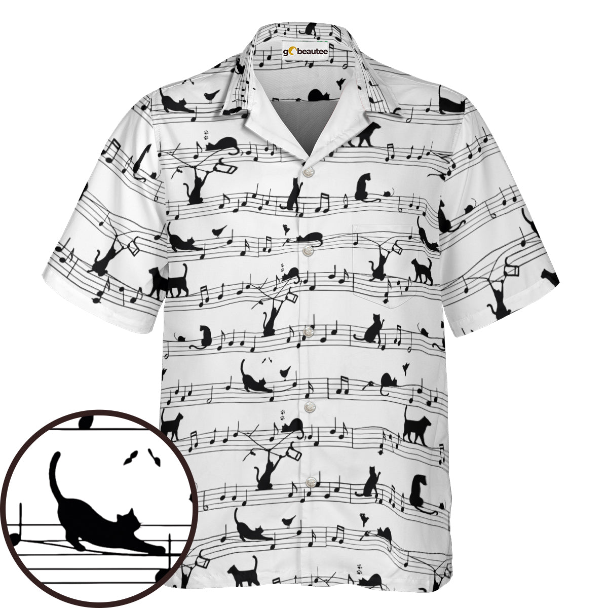 Musical cats in playful harmony Hawaiian Shirt