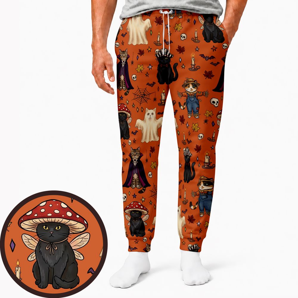 Feline Fright Fest Sweatpants -  - 1