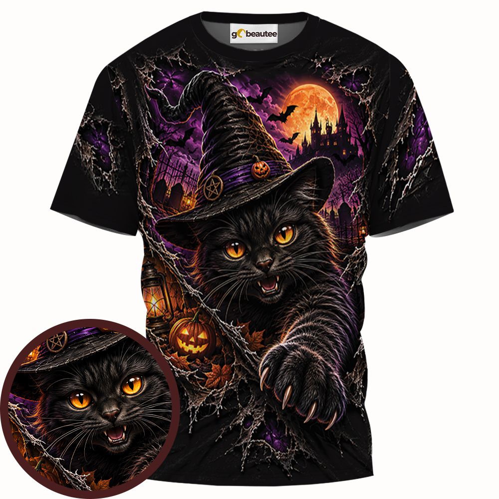 Paws & Portals Witch-Cat Halloween -  - 1