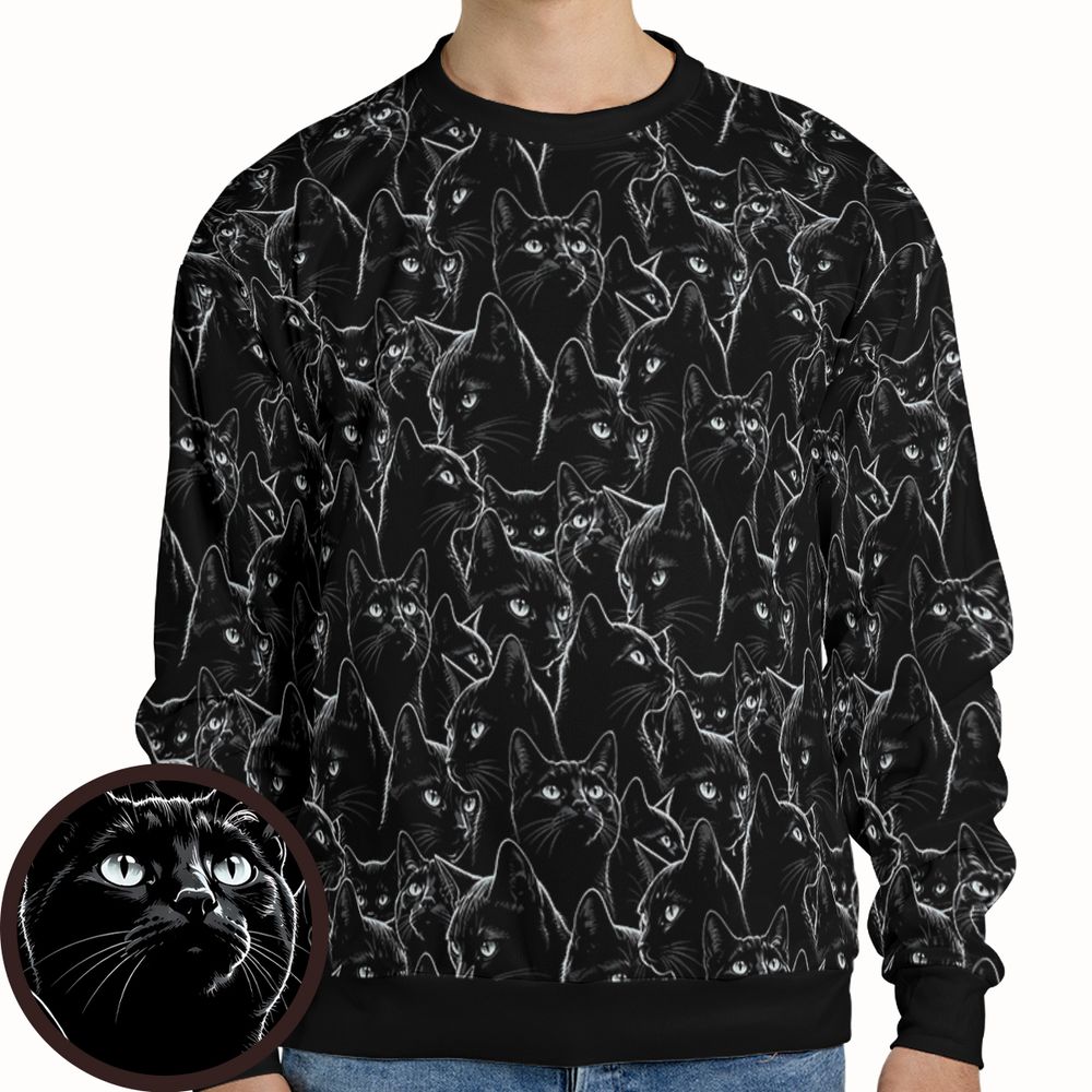 Midnight Whiskers Black Cat -  - 1