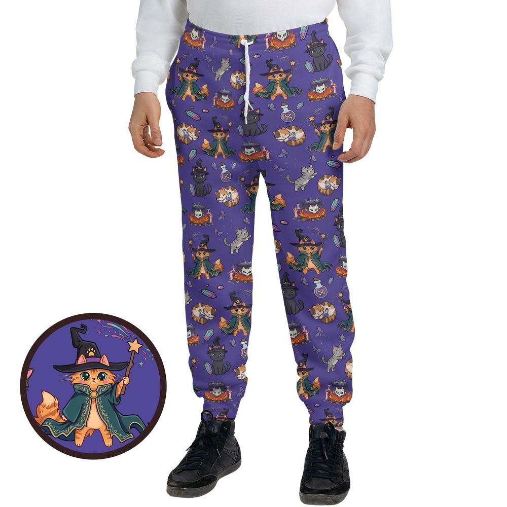 Witchy Wizard Cats Purple -  - 1