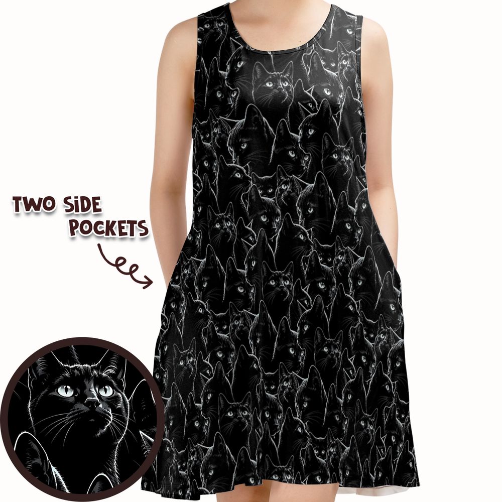 Midnight Whiskers Black Cat -  - 1