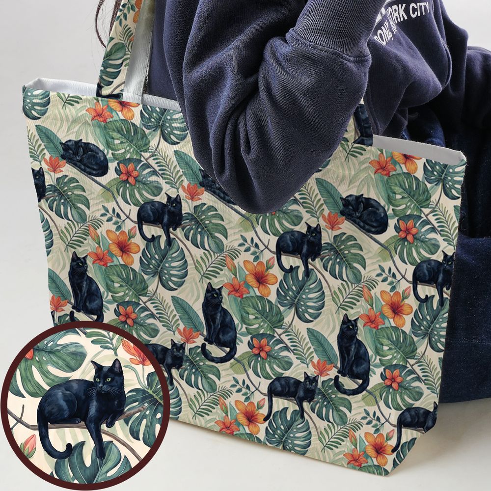 Black Cats in Tropical Foliage -  - 1