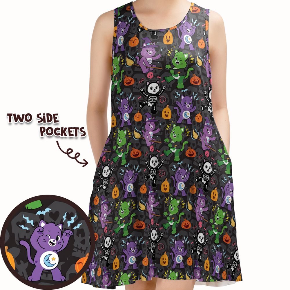Cute Halloween Cartoon Cats -  - 1