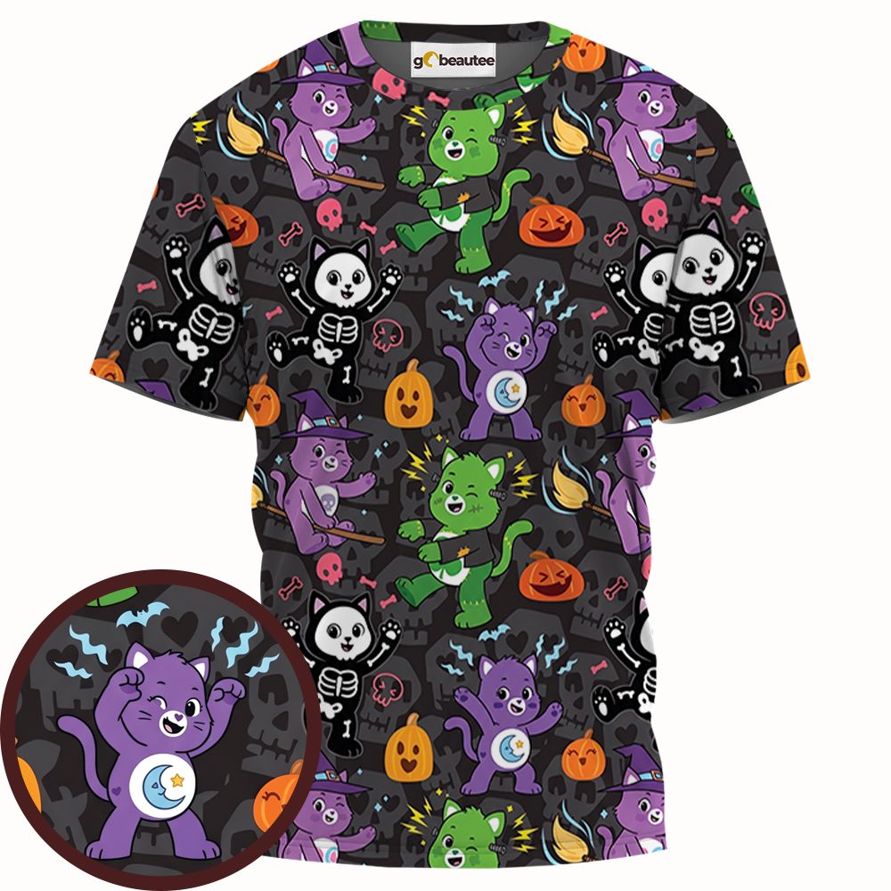 Cute Halloween Cartoon Cats -  - 1