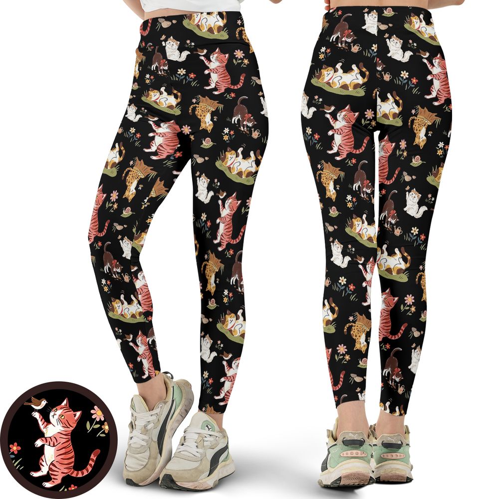 Botanical Garden Cat & Floral -  - 1