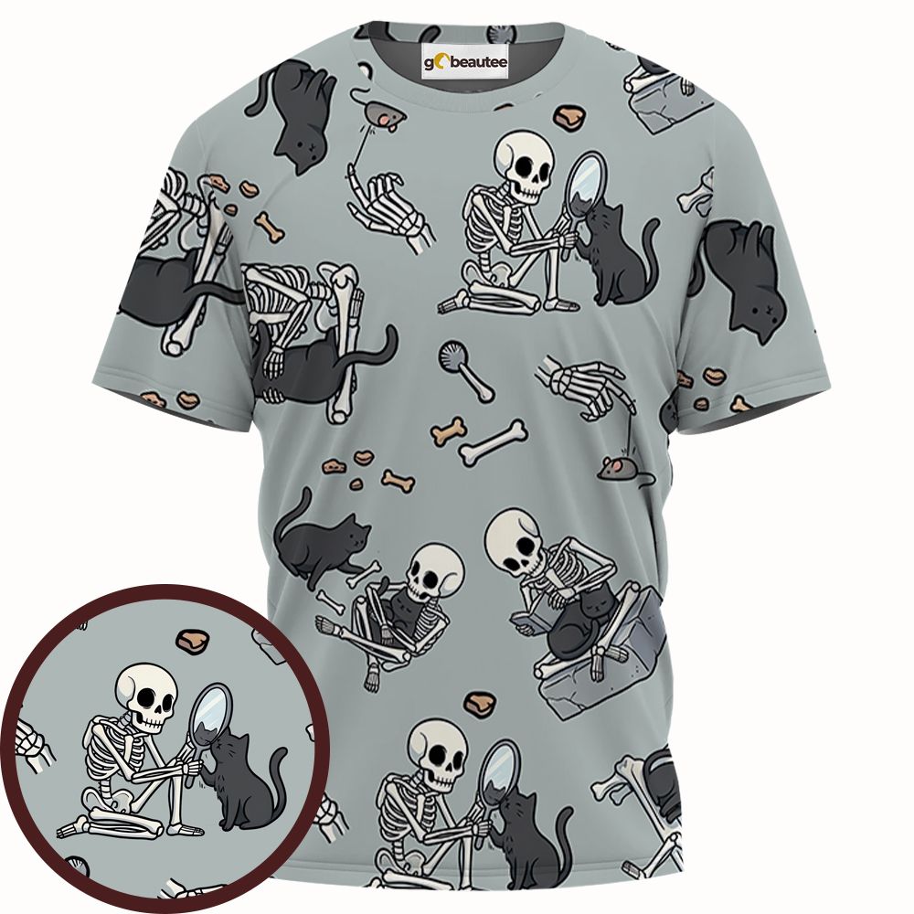 Cat and Skeleton -  - 1