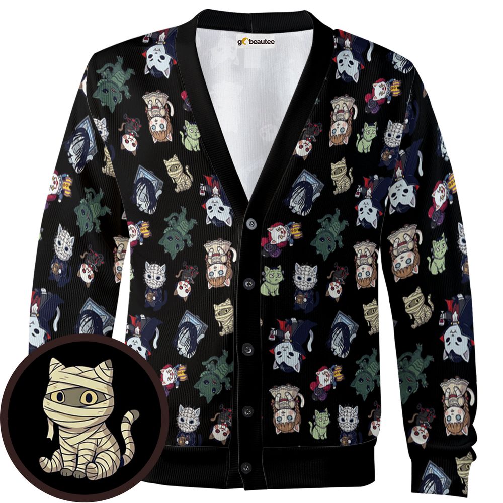 Horror cats Cardigan -  - 1