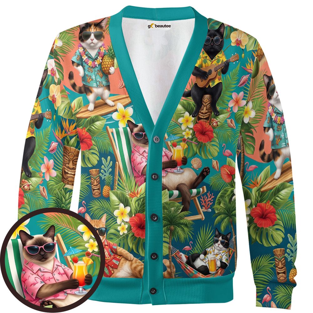 Summer Cat Cardigan -  - 1