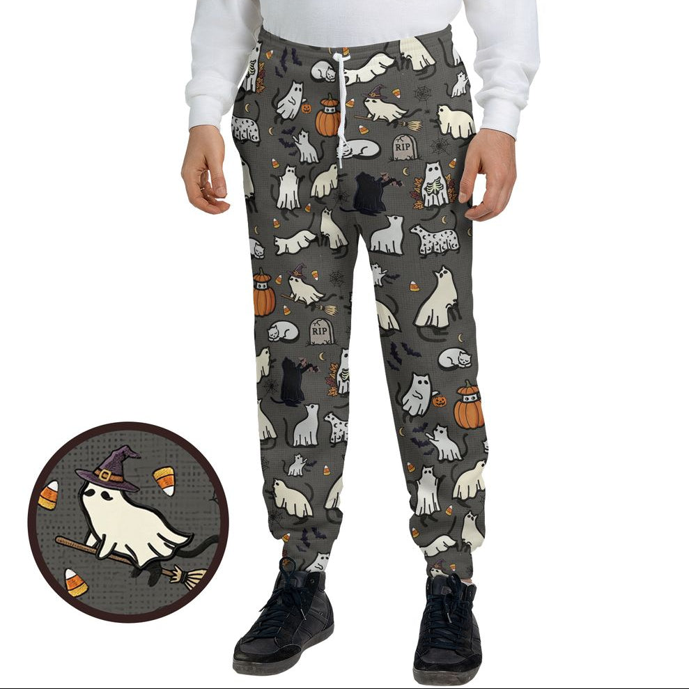 Cat Ghost Sweatpants -  - 1