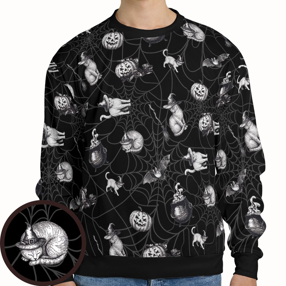 Vintage Witchy Cat Halloween -  - 1
