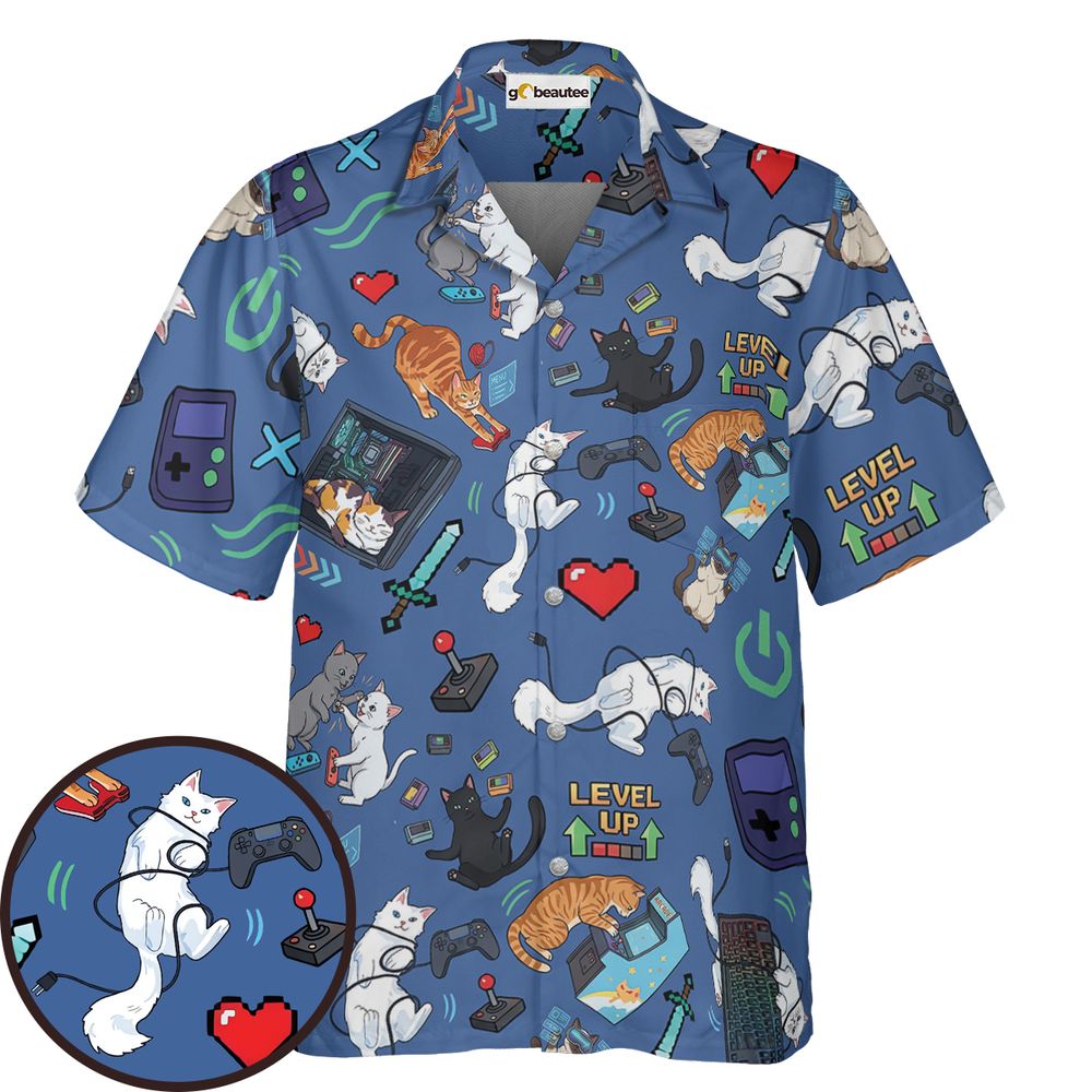 Game and Cats Hawaiian Shirt -  - 1