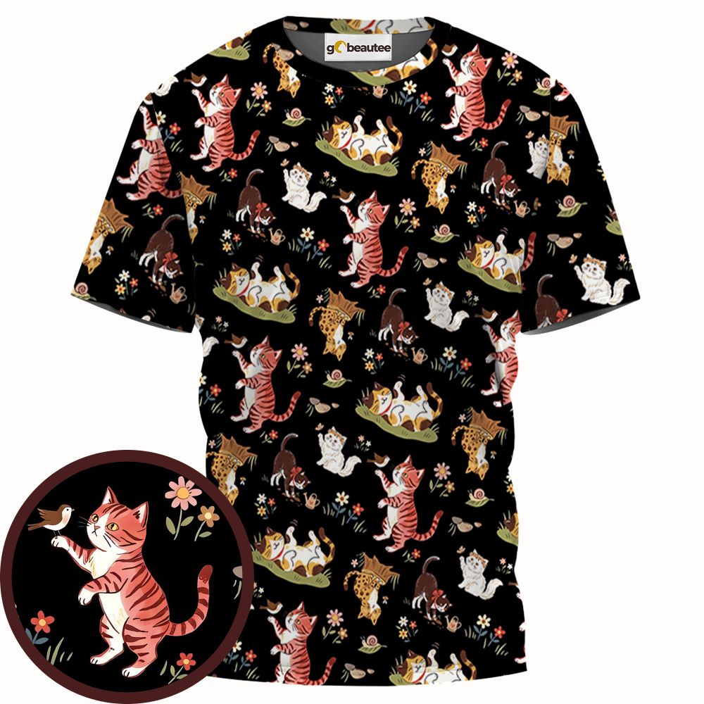 Botanical Garden Cat &amp; Floral -  - 1