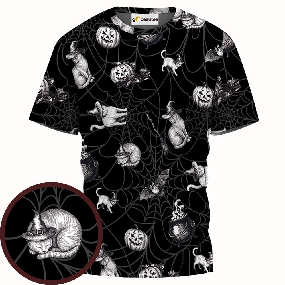 Vintage Witchy Cat Halloween -  - 1