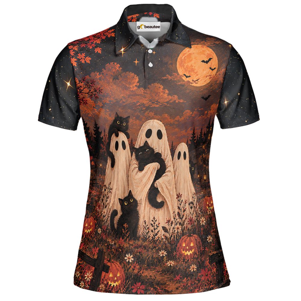 Black Cats and Ghost Halloween Night - Women - 2