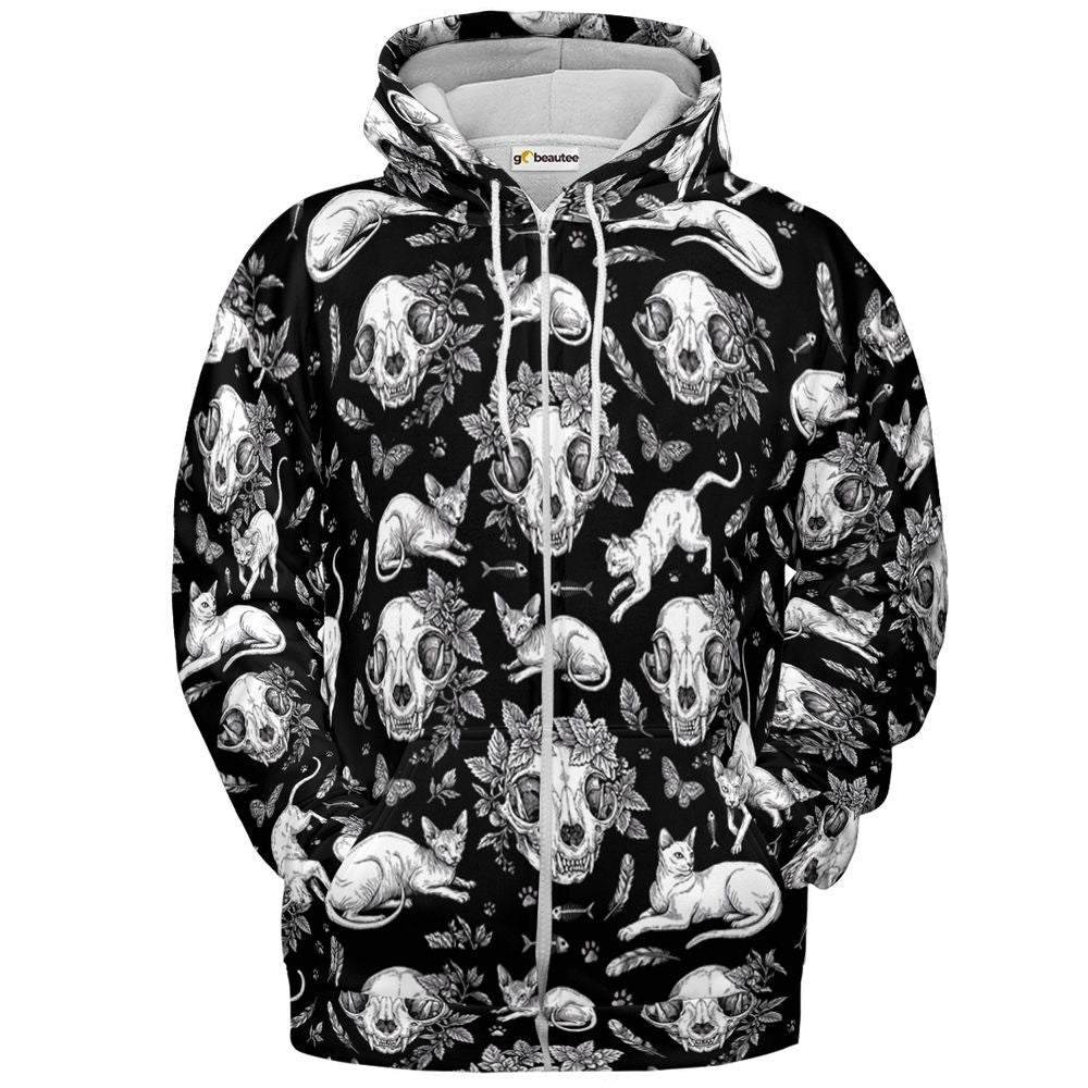 Feline Macabre - Zip Hoodie - 2
