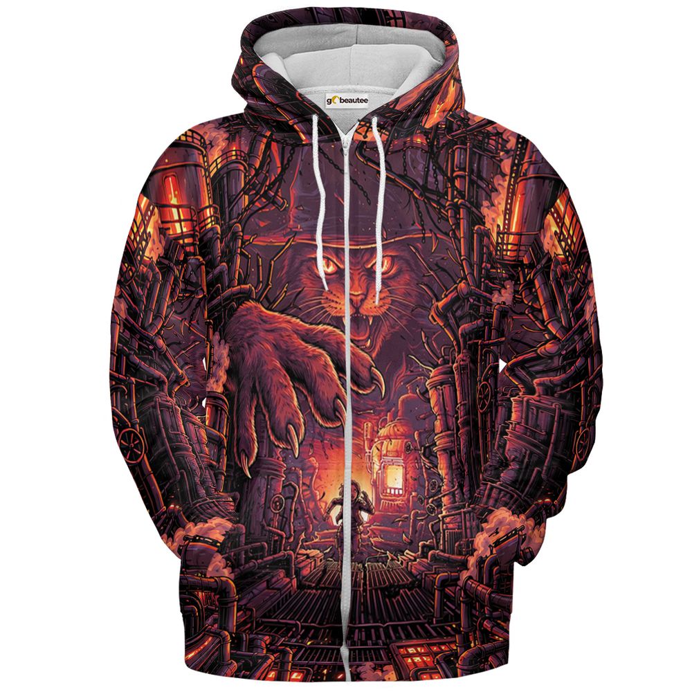 Claws of the Abyss Full Print Hoodie - Zip Hoodie - 2